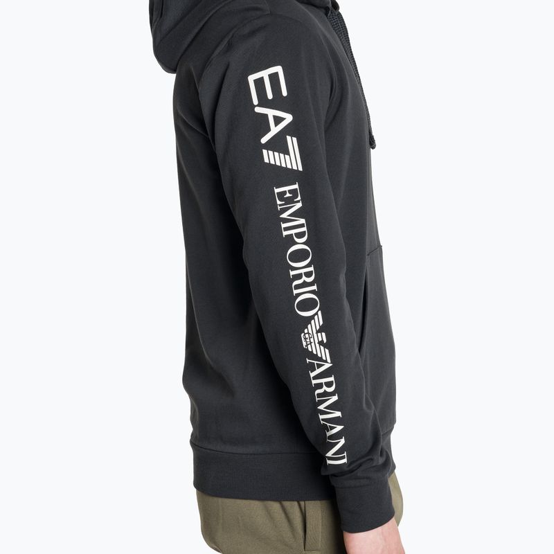 Vyriškas džemperis EA7 Emporio Armani Train Logo Series Hoodie Extended Logo Coft night blue/white logo 4