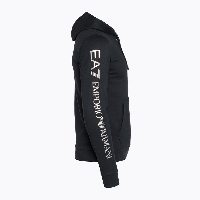 Vyriškas džemperis EA7 Emporio Armani Train Logo Series Hoodie Extended Logo Coft night blue/white logo 8