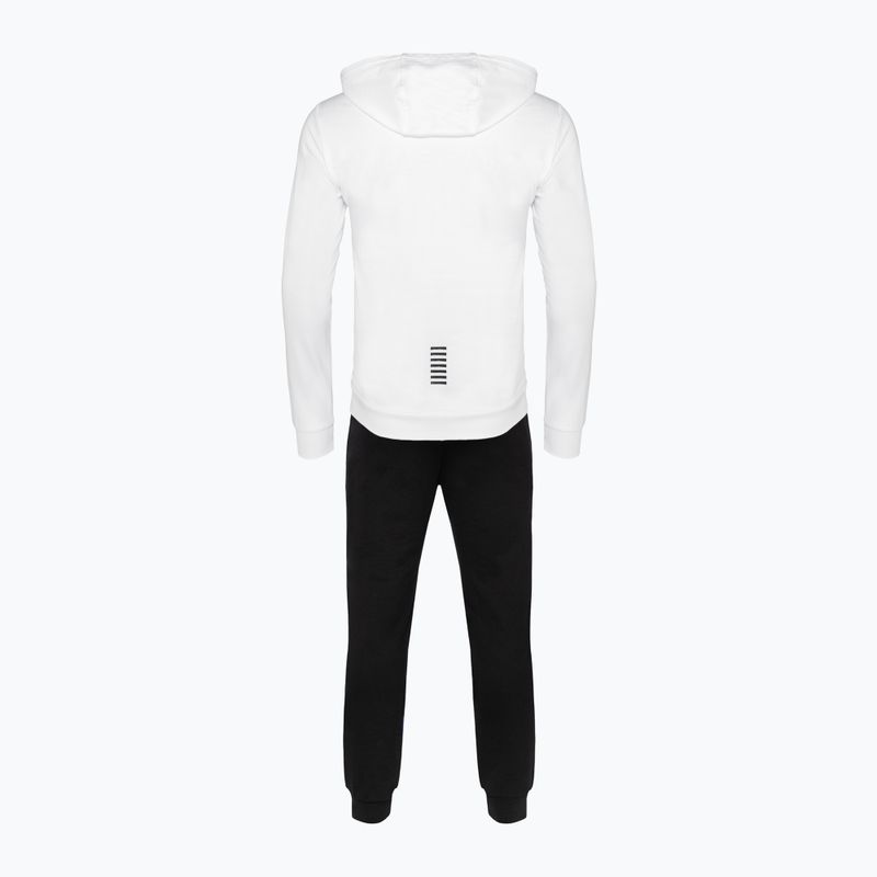 Vyriškas sportinis kostiumas EA7 Emporio Armani Train Core ID Hoodie Coft white/black 2