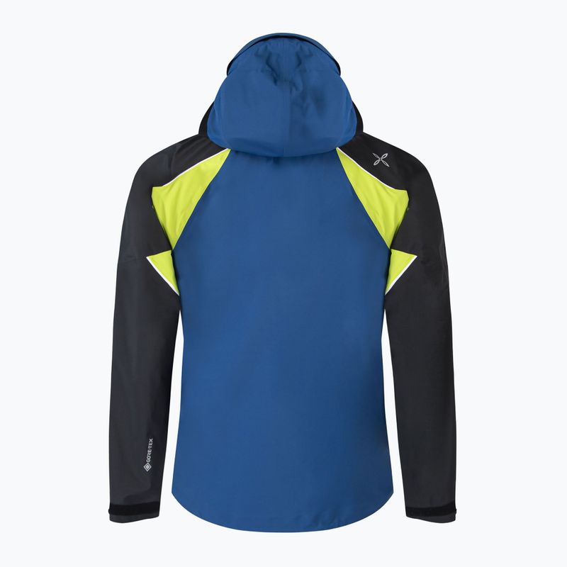 Vyriška striukė nuo lietaus Montura Tribute verde lime/deep blue 2