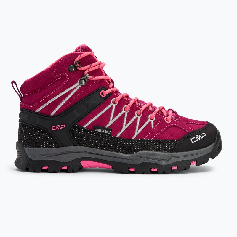 Jaunimo žygio batai CMP Rigel Mid berry / pink fluo 2