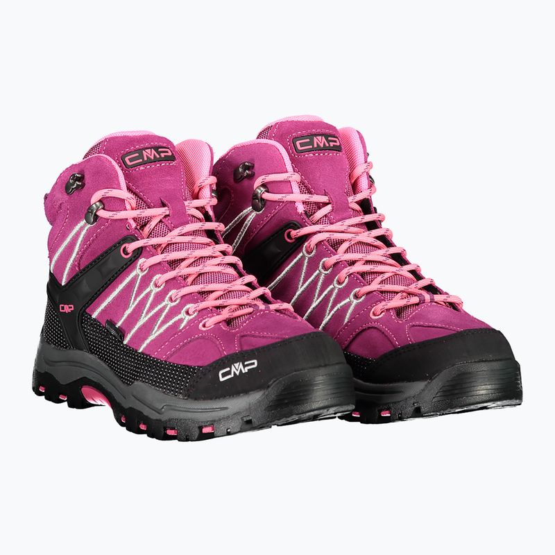 Jaunimo žygio batai CMP Rigel Mid berry / pink fluo 8