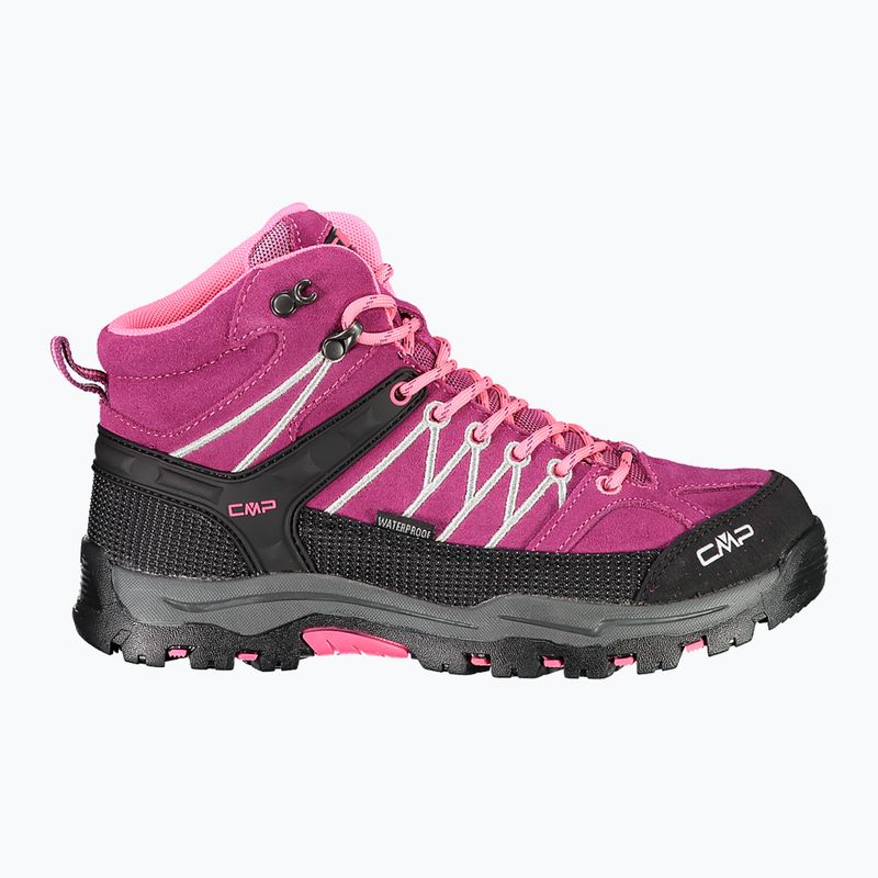 Jaunimo žygio batai CMP Rigel Mid berry / pink fluo 9