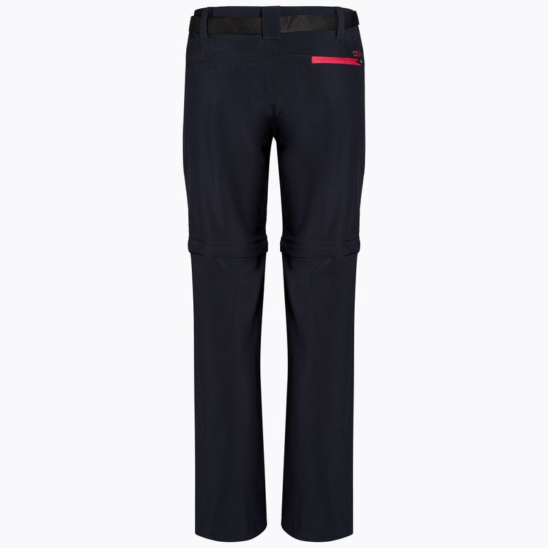 Moteriškos CMP Zip Off trekingo kelnės juoda/rožinė 3T51446/05UG 2