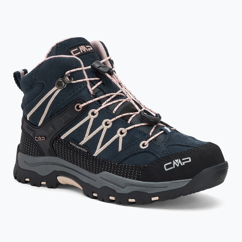 Vaikiški žygio batai CMP Rigel Mid Wp asphalt/rose