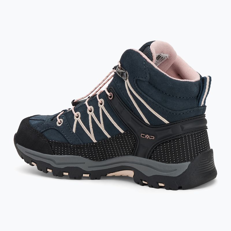 Vaikiški žygio batai CMP Rigel Mid Wp asphalt/rose 3