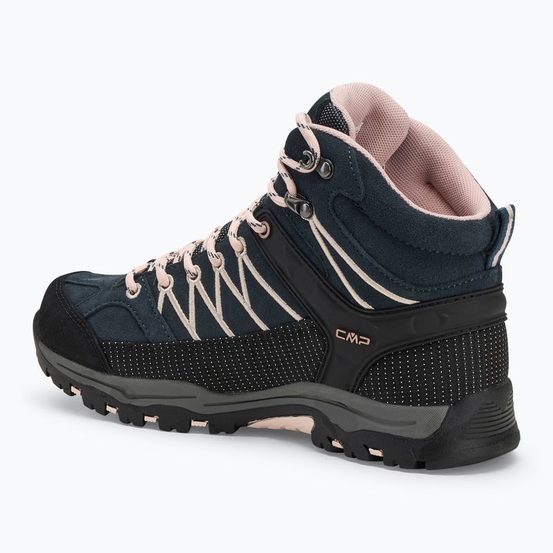 Paauglių žygio batai CMP Rigel Mid Wp asphalt/rose 3