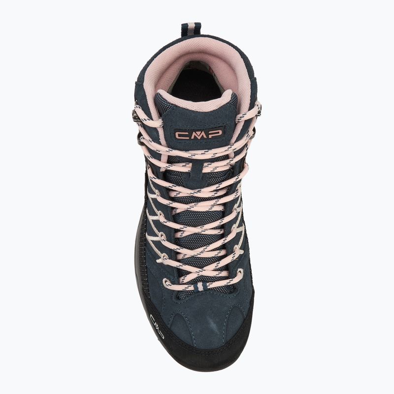 Paauglių žygio batai CMP Rigel Mid Wp asphalt/rose 5