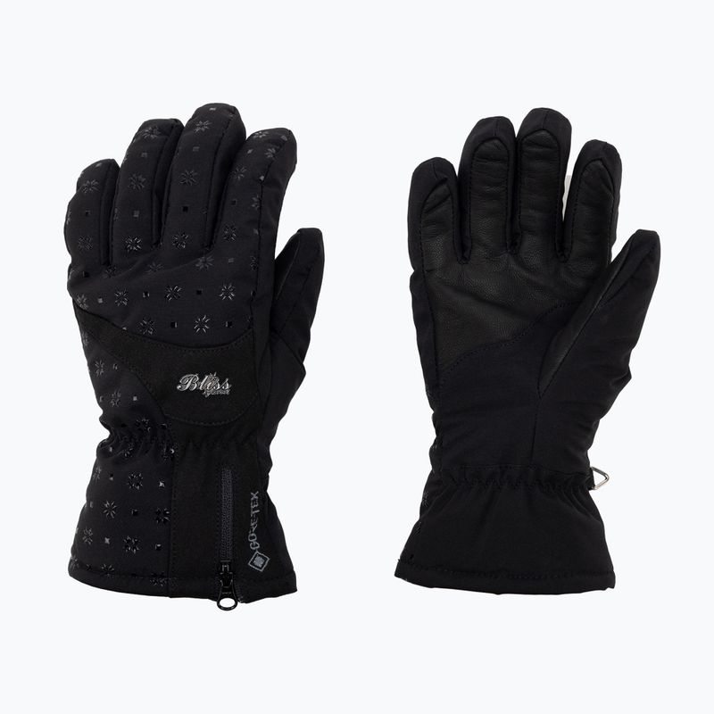 Level Bliss moteriškos slidinėjimo pirštinės Emerald Gore Tex black 8167