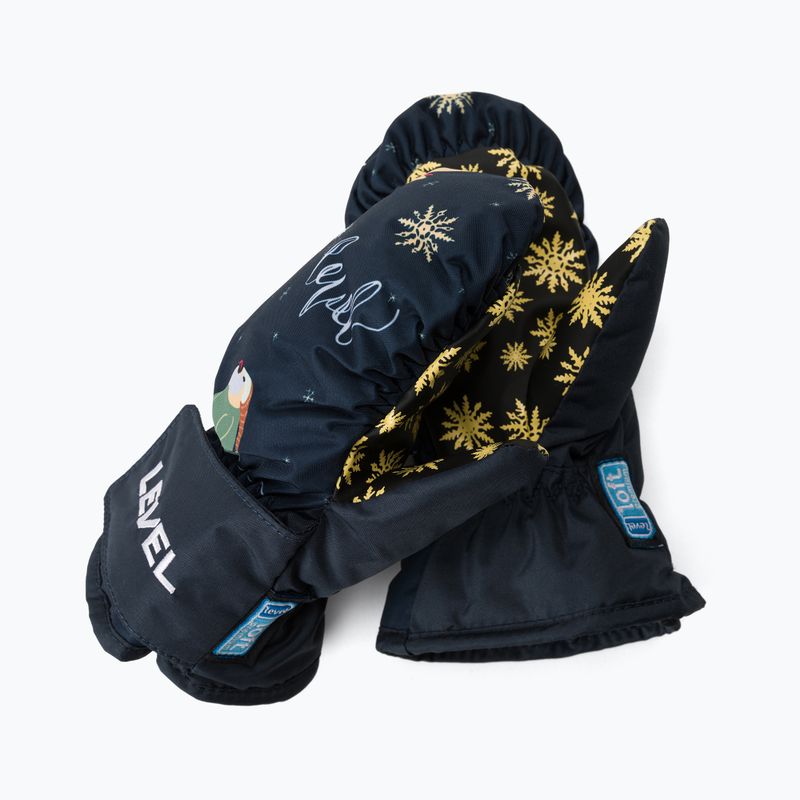 Vaikiškos snieglenčių pirštinės Level Animal Mitt mėlynos 4174