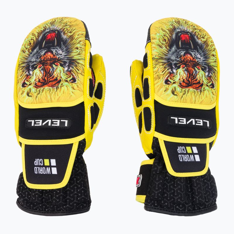 Level Worldcup Jr Cf Mitt vaikiškos slidinėjimo pirštinės geltonos spalvos 4116 3