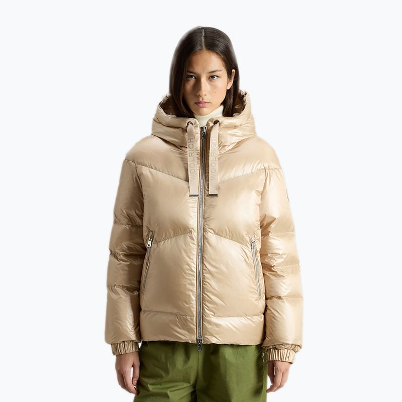 Moteriška striukė Woolrich Aliquippa Short Puffer oxford tan