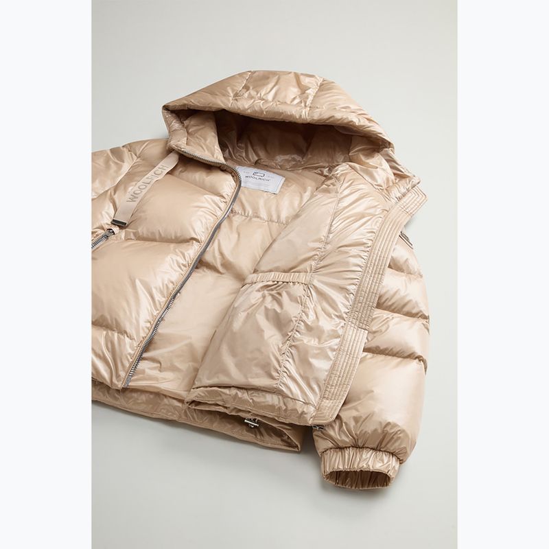 Moteriška striukė Woolrich Aliquippa Short Puffer oxford tan 5