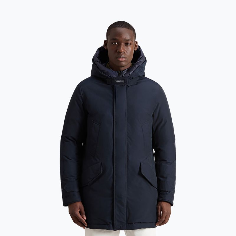 Vyriška striukė Woolrich Polar High Collar Parka melton blue