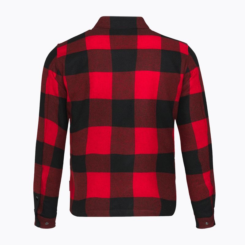 Vyriška striukė Woolrich Alaskan Wool Check Overshirt charcoal buffalo red buffalo 2