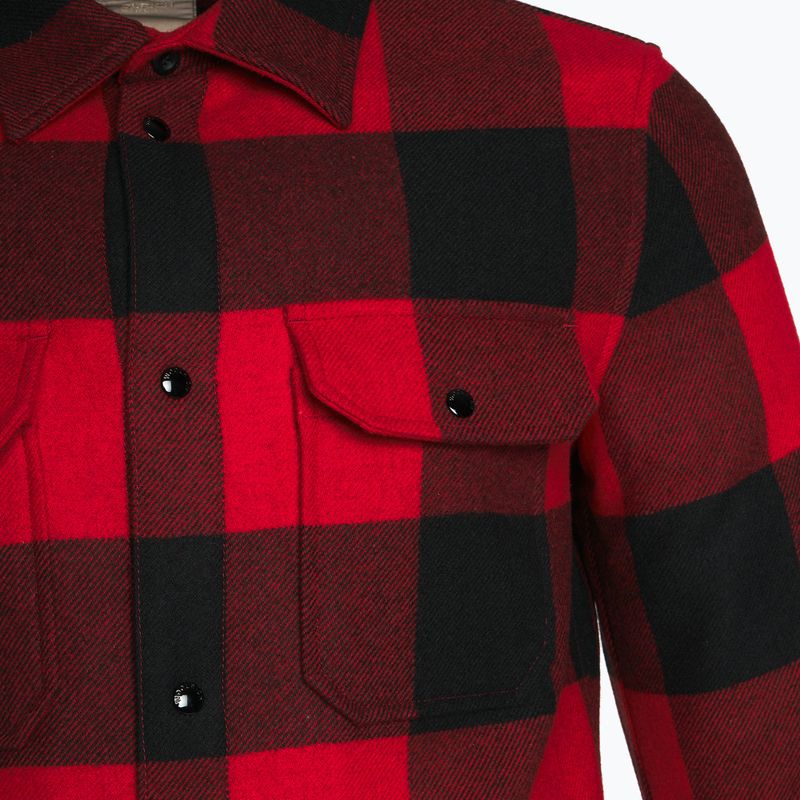 Vyriška striukė Woolrich Alaskan Wool Check Overshirt charcoal buffalo red buffalo 3