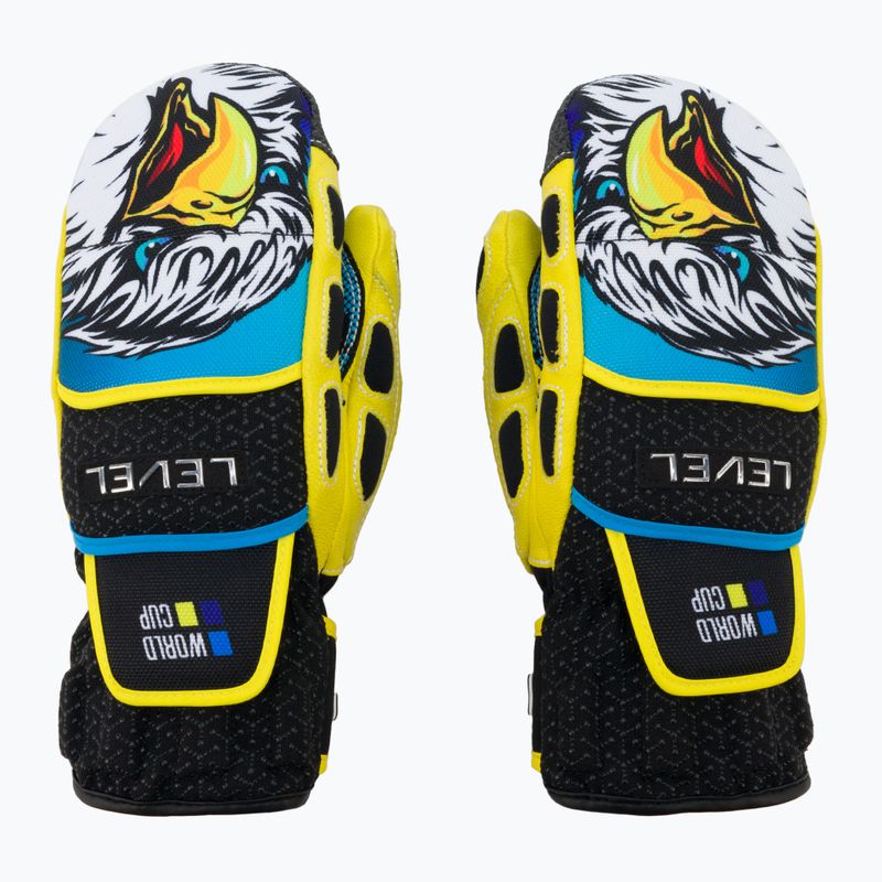 Level vaikiškos slidinėjimo pirštinės Worldcup CF Mitt geltonos 4117JM.66 3