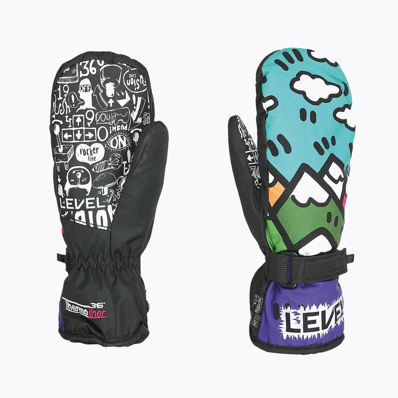 Level Junior Mitt vaikiškos slidinėjimo pirštinės violetinės spalvos 4152JM 8