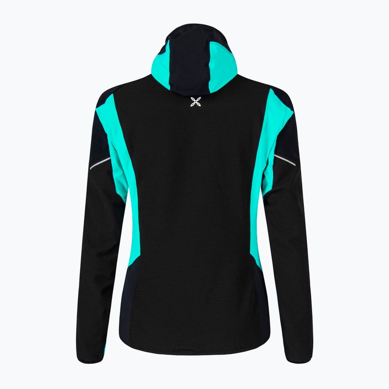 Moteriška striukė nuo vėjo Montura Premium Wind Hoody nero/care blue 2