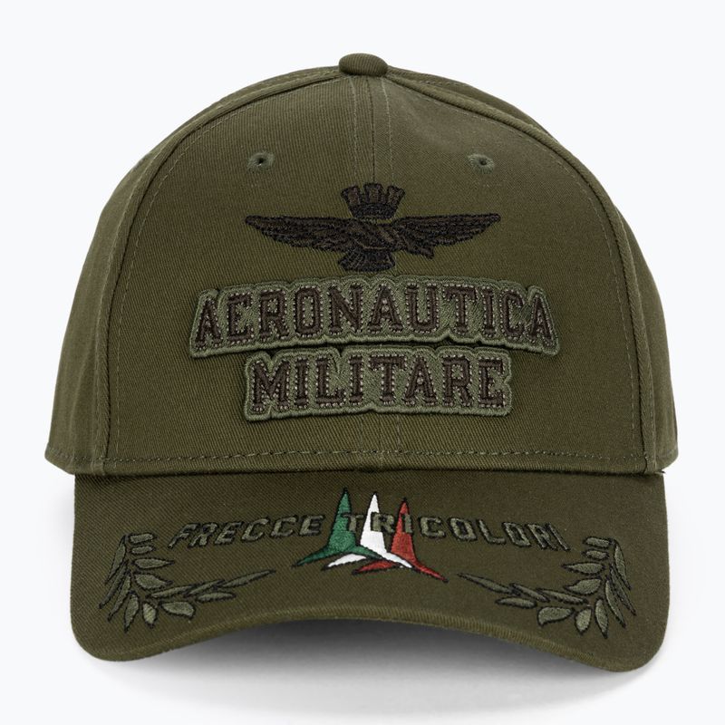 Vyriška kepuraitė su snapeliu Aeronautica Militare Embossed Embroidery military green 2
