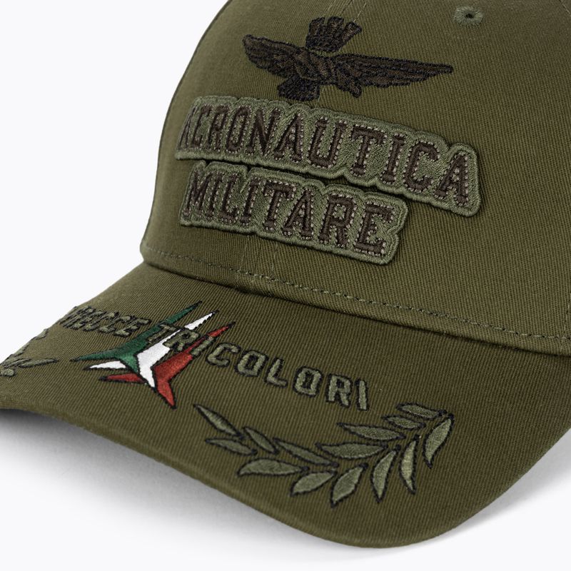 Vyriška kepuraitė su snapeliu Aeronautica Militare Embossed Embroidery military green 3