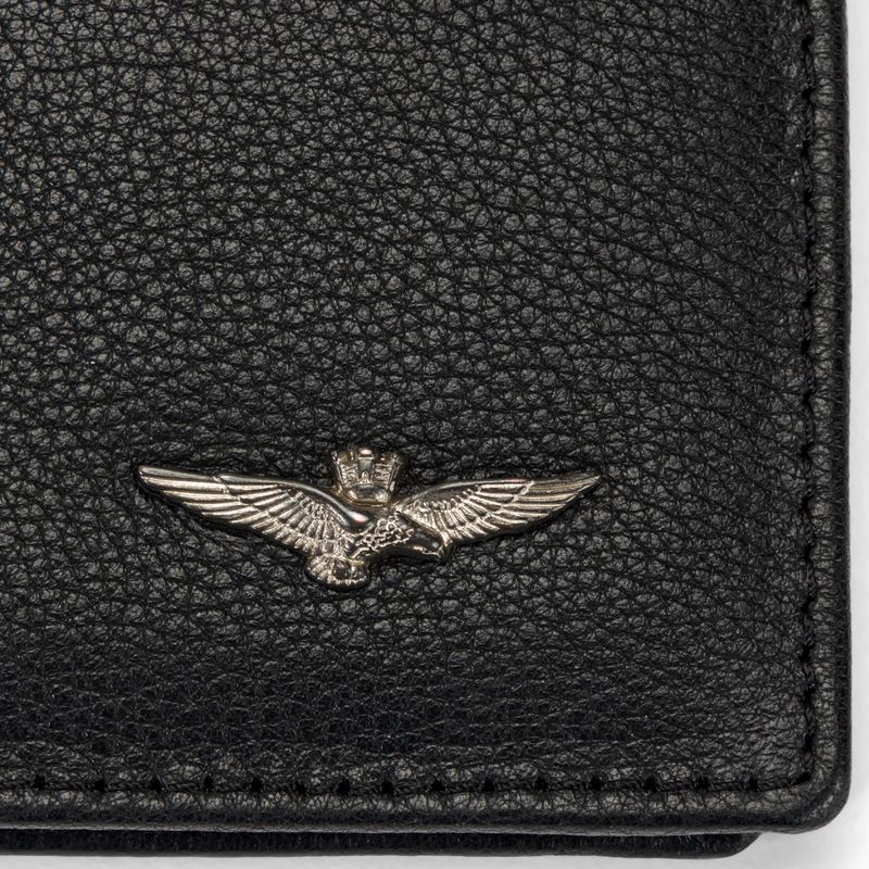 Vyriška piniginė Aeronautica Militare Leather With Turreted Eagle black 4