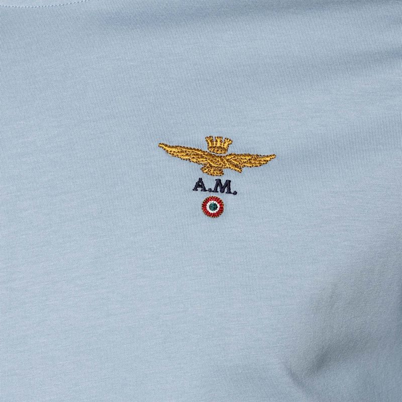 Vyriški marškinėliai Aeronautica Militare Essential light blue 3