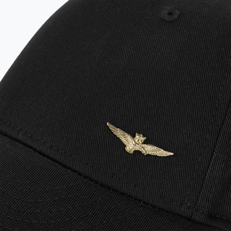 Vyriška kepuraitė su snapeliu Aeronautica Militare Basic With Metal Eagle jet black 3