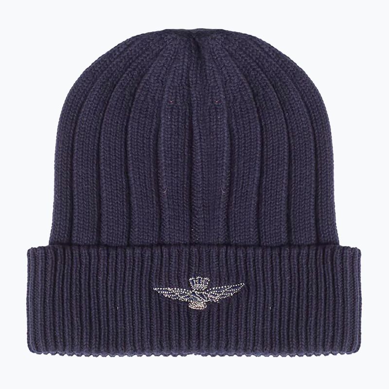 Žieminė kepurė Aeronautica Militare Cotton Eagle Embroidery blue navy