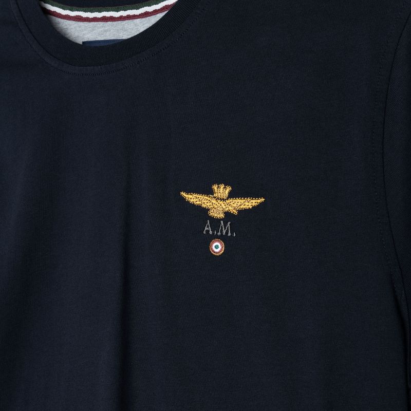 Vyriški marškinėliai Aeronautica Militare Essential blue navy 3