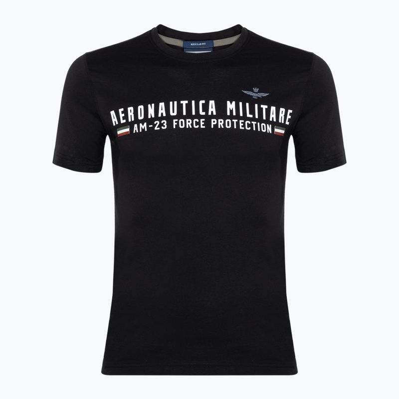 Vyriški marškinėliai Aeronautica Militare Heritage jet black