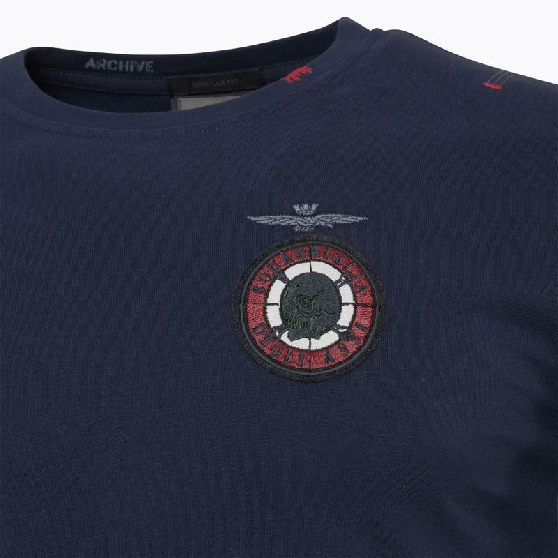 Vyriški marškinėliai ilgomis rankovėmis Aeronautica Militare Flying Team dark blue 3