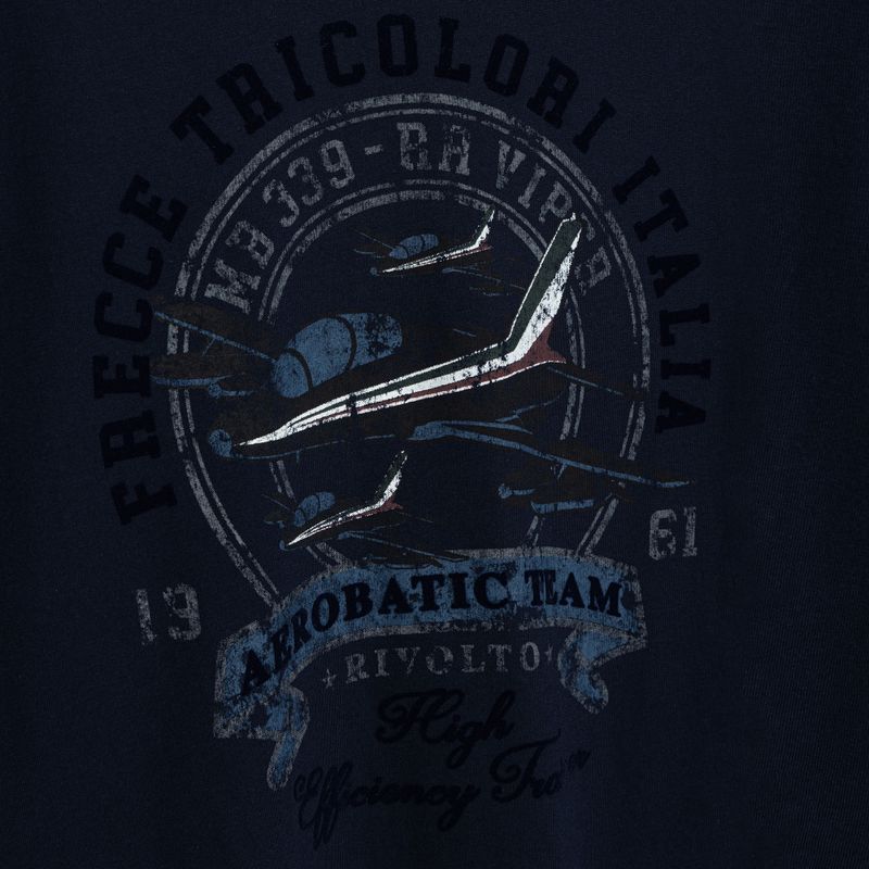 Vyriški marškinėliai Aeronautica Militare Heritage dark blue 3