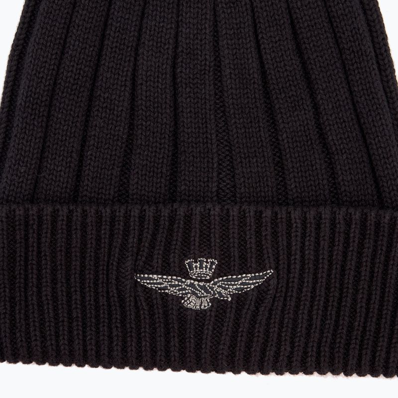 Žieminė kepurė Aeronautica Militare Cotton Eagle Embroidery jet black 3