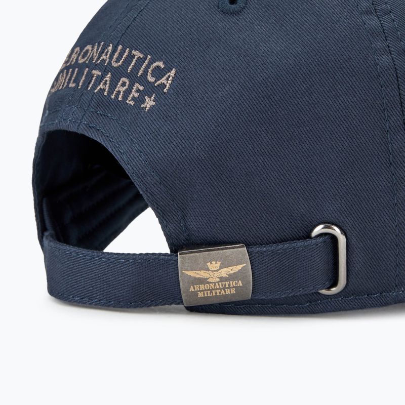 Vyriška kepuraitė su snapeliu Aeronautica Militare Cotton With Logo blue navy 4