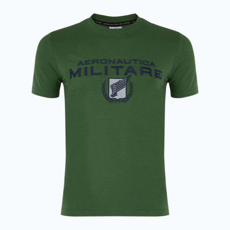 Vyriški marškinėliai Aeronautica Militare 251TS2379J674 miško žalia