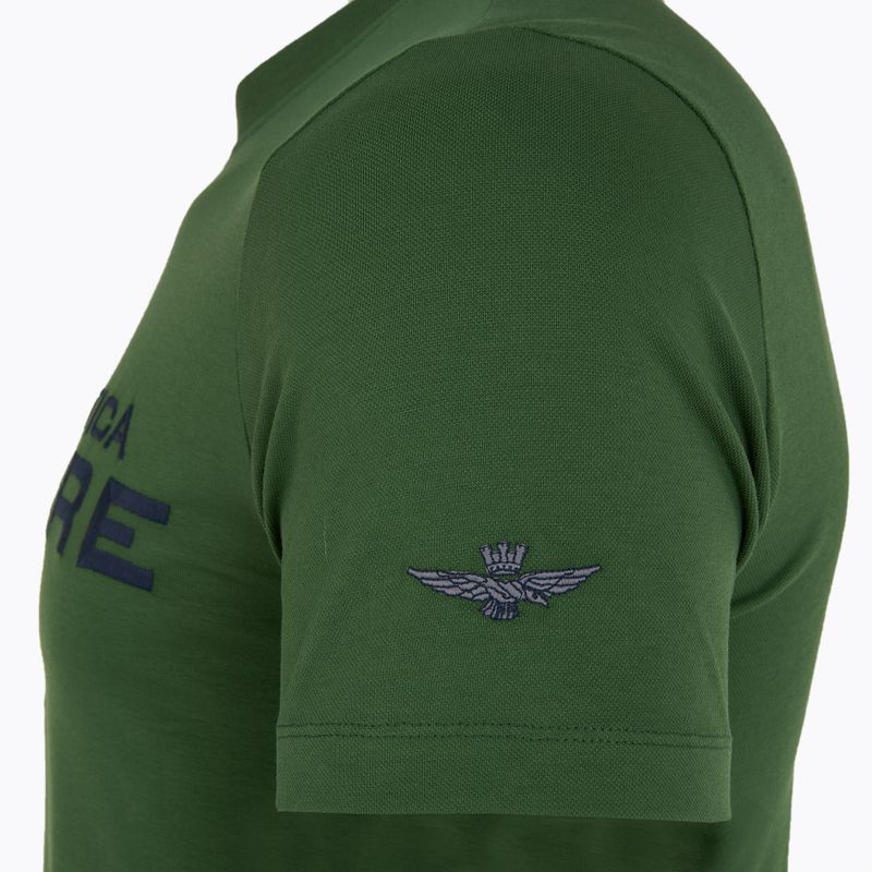 Vyriški marškinėliai Aeronautica Militare 251TS2379J674 miško žalia 4