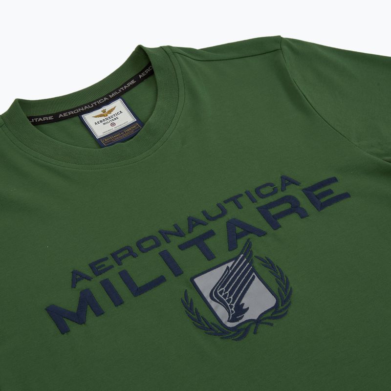 Vyriški marškinėliai Aeronautica Militare 251TS2379J674 miško žalia 5