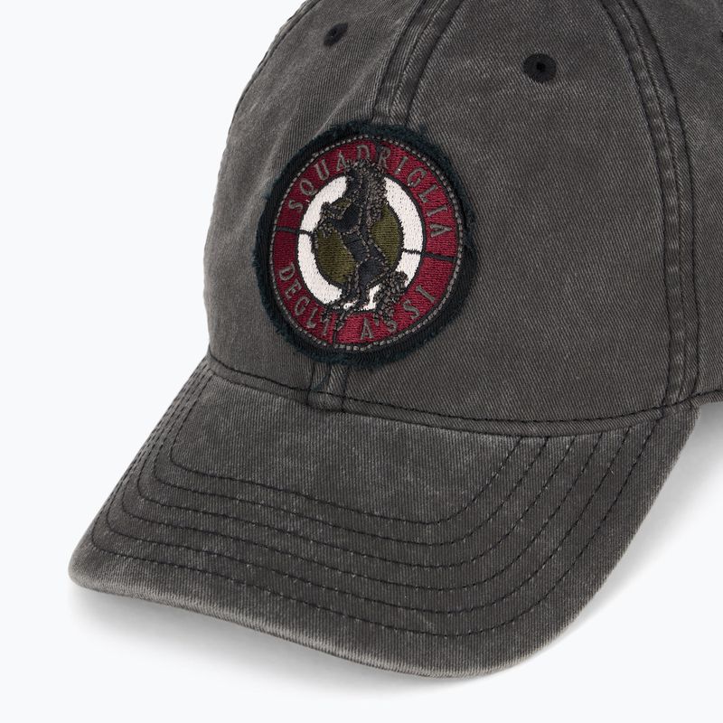 Vyriška kepuraitė su snapeliu Aeronautica Militare 251HA1211CT2476 black washed 3