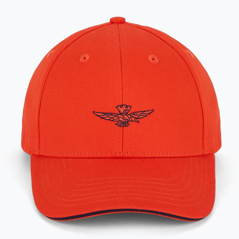 Vyriška kepuraitė su snapeliu Aeronautica Militare 251HA1212CT3299 papaya orange 2