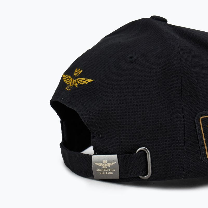 Vyriška kepuraitė su snapeliu Aeronautica Militare 251HA1150CT3043 jet black 4