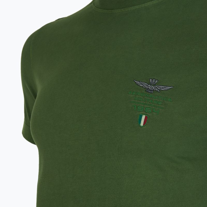 Vyriški marškinėliai Aeronautica Militare 251TS2377J633 forest green washed 3