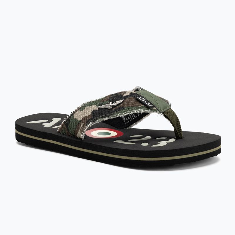 Vyriškos šlepetės per pirštą Aeronautica Militare 251SC310CT3593 camouflage green