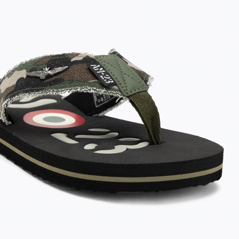 Vyriškos šlepetės per pirštą Aeronautica Militare 251SC310CT3593 camouflage green 7