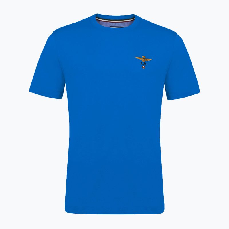 Vyriški marškinėliai Aeronautica Militare Essential medium blue