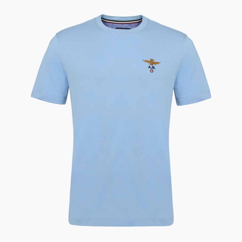 Vyriški marškinėliai Aeronautica Militare Essential ice blue