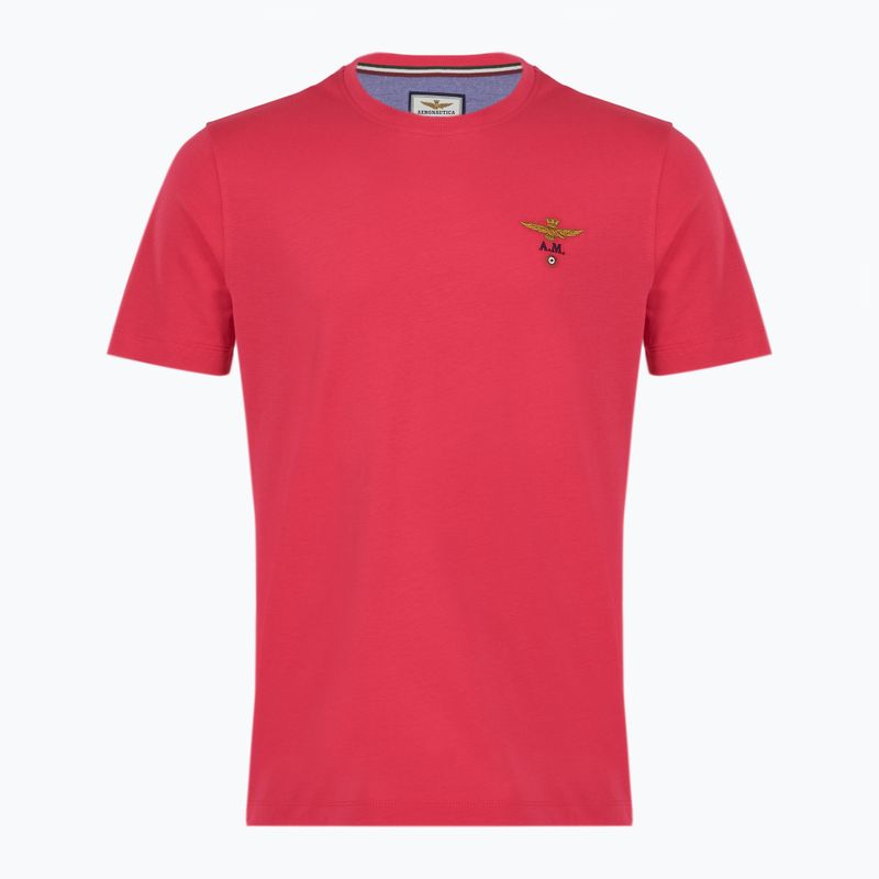 Vyriški marškinėliai Aeronautica Militare Essential magenta