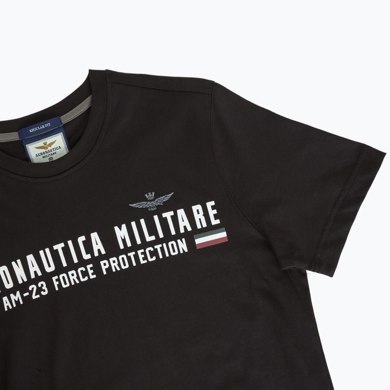 Vyriški marškinėliai Aeronautica Militare Heritage jet black 3