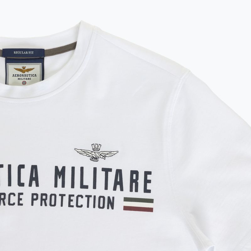 Vyriški marškinėliai Aeronautica Militare Heritage off white 3