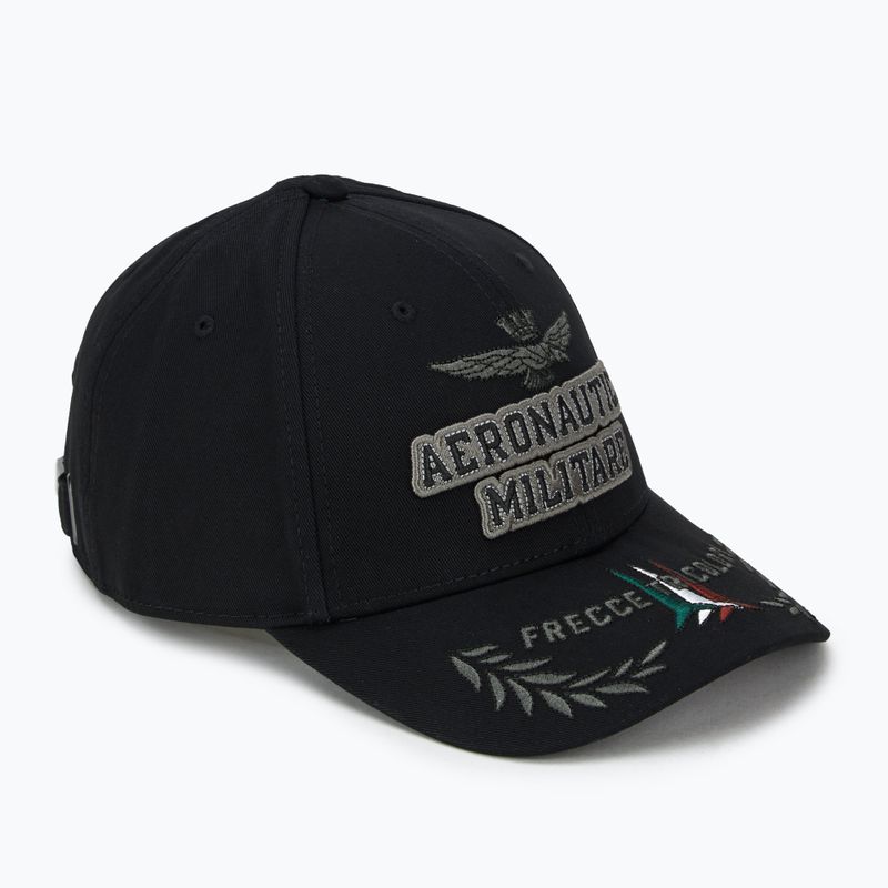 Vyriška kepuraitė su snapeliu Aeronautica Militare 251HA1104CT2261 jet black